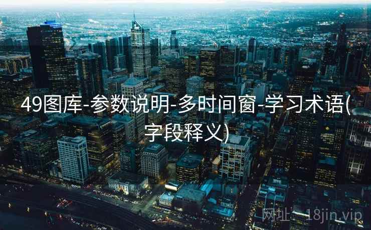 49图库-参数说明-多时间窗-学习术语(字段释义)